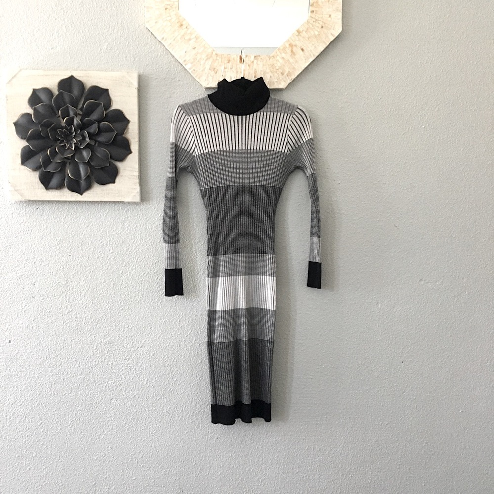 COPY - Turtle neck long sleeve fitted dress